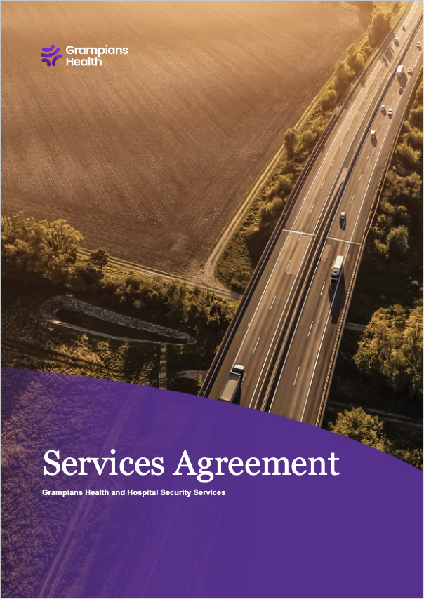 Grampians Health Services Agreement cover page