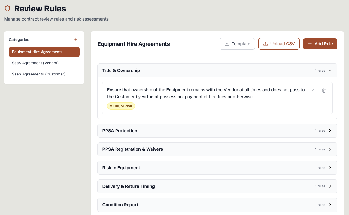 INKD playbook rules -configure your accepted positions, fallbacks, and red lines